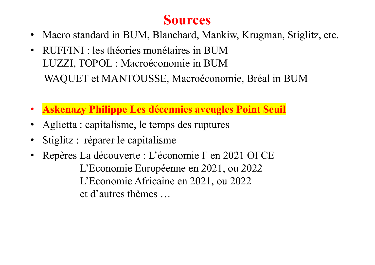 Prévisualisation du document Macroéconomie