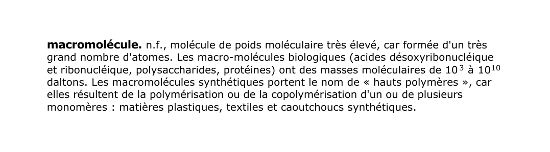 Prévisualisation du document macromolécule.