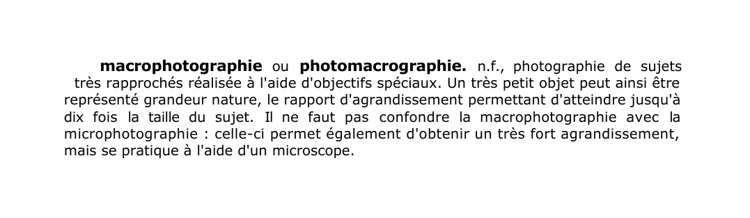 Prévisualisation du document macrophotographie ou photomacrographie.