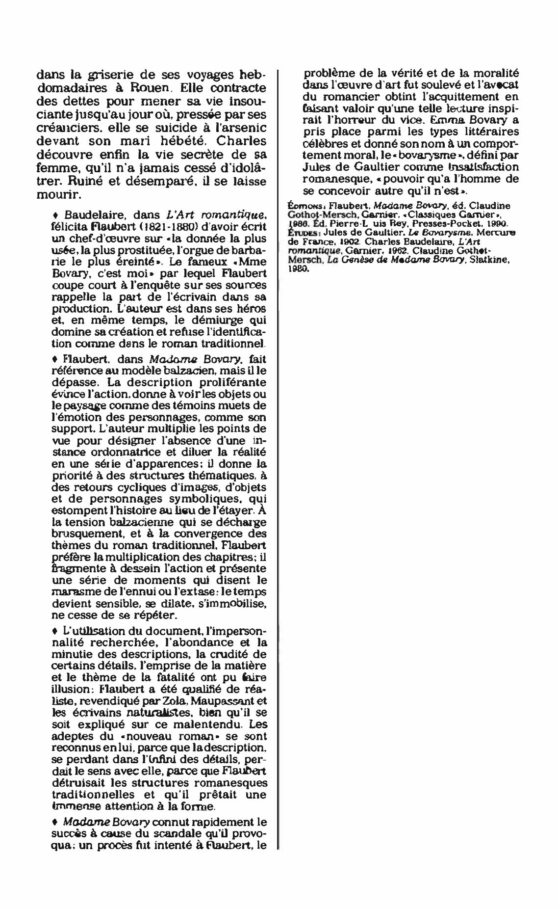Prévisualisation du document MADAME BOVARY de Gustave Flaubert (résumé & analyse)
