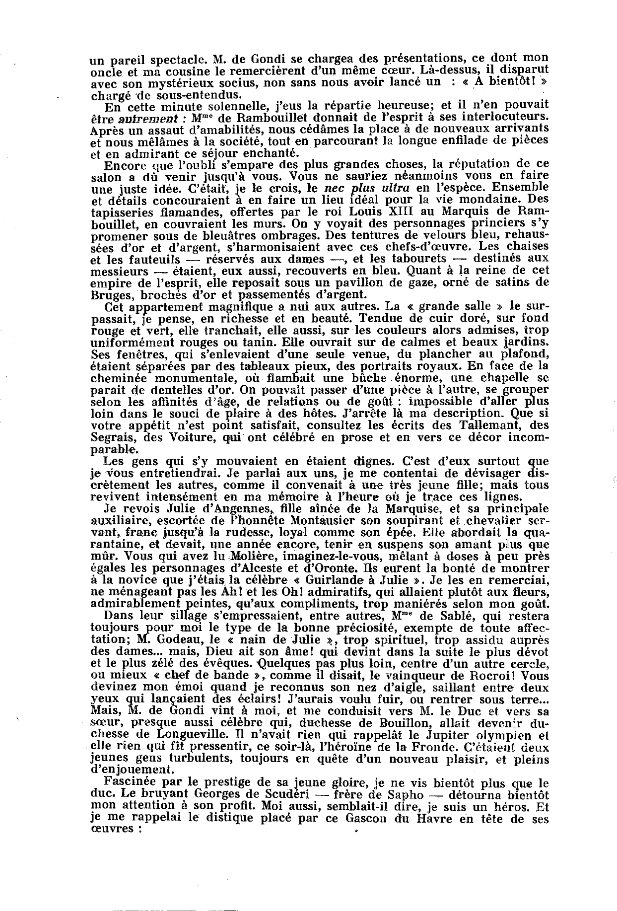 Prévisualisation du document Madame de Sévigné à l'Hôtel de Rambouillet (Lettre à Pauline de Grignan)