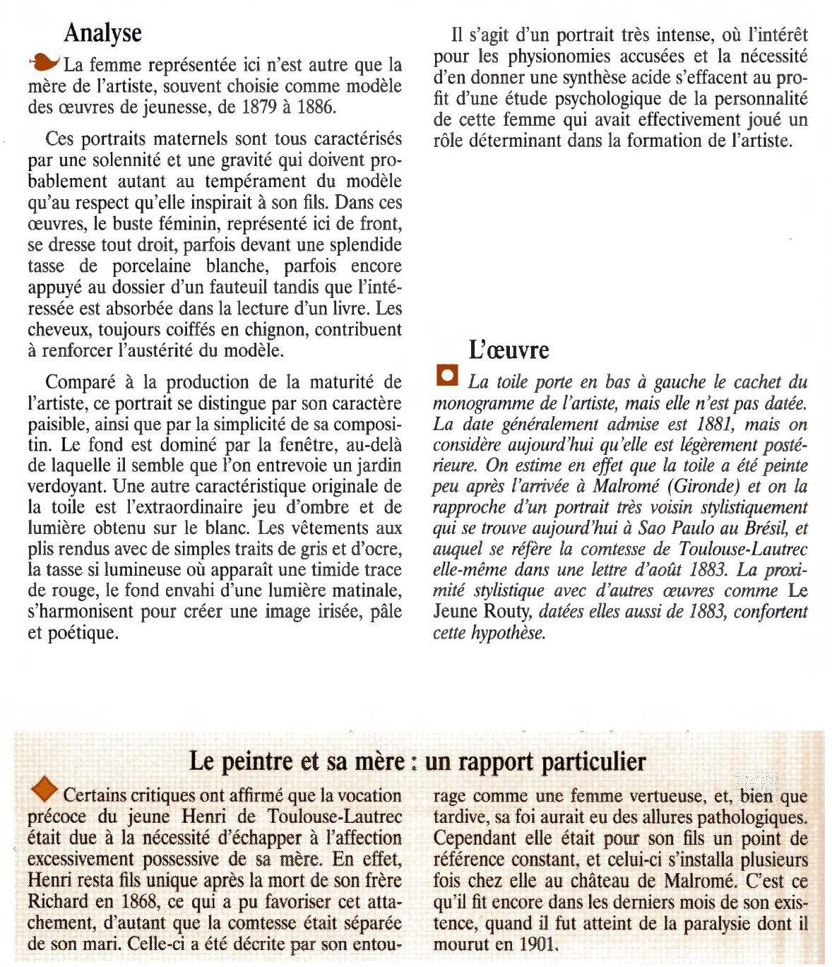 Prévisualisation du document MADAME LA COMTESSE A. DE TOULOUSE-LAUTREC de TOULOUSE-LAUTREC