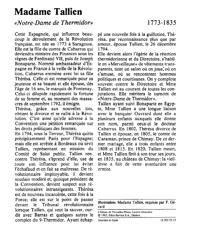 Prévisualisation du document Madame Tallien«Notre-Dame de Thermidor».