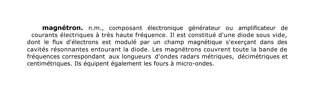 Prévisualisation du document magnétron.