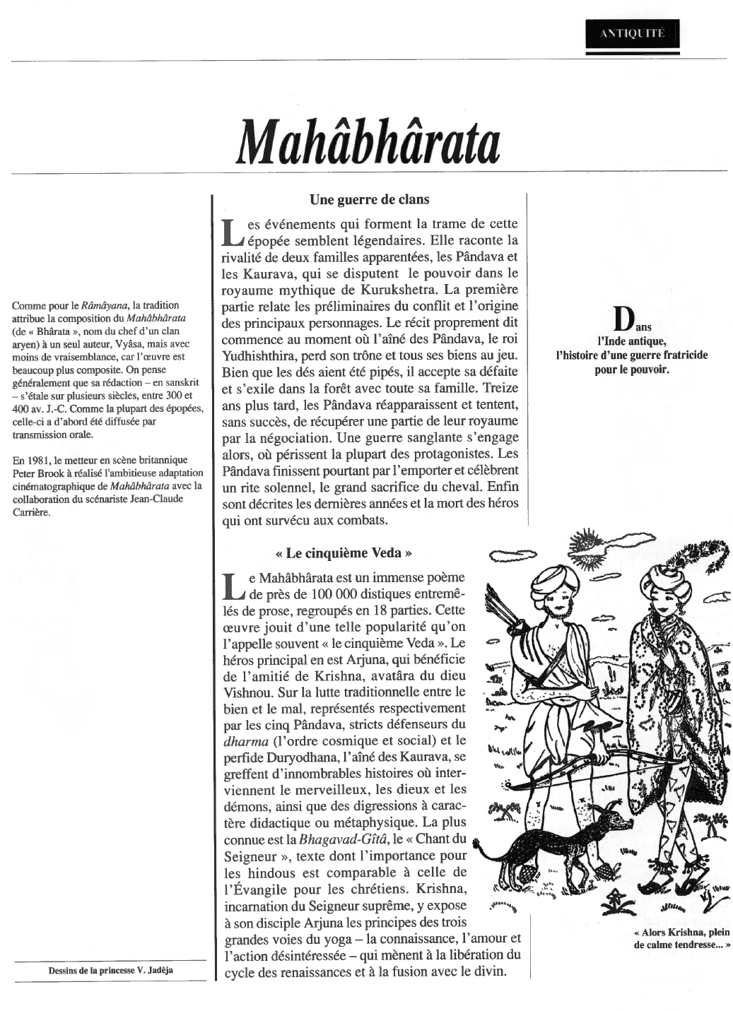 Prévisualisation du document Mahâbhârata