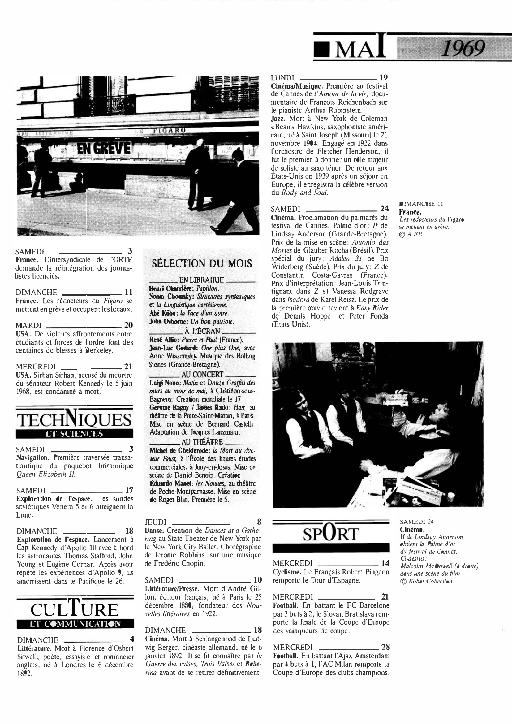 Prévisualisation du document Mai 1969 dans le monde (histoire chronologique)