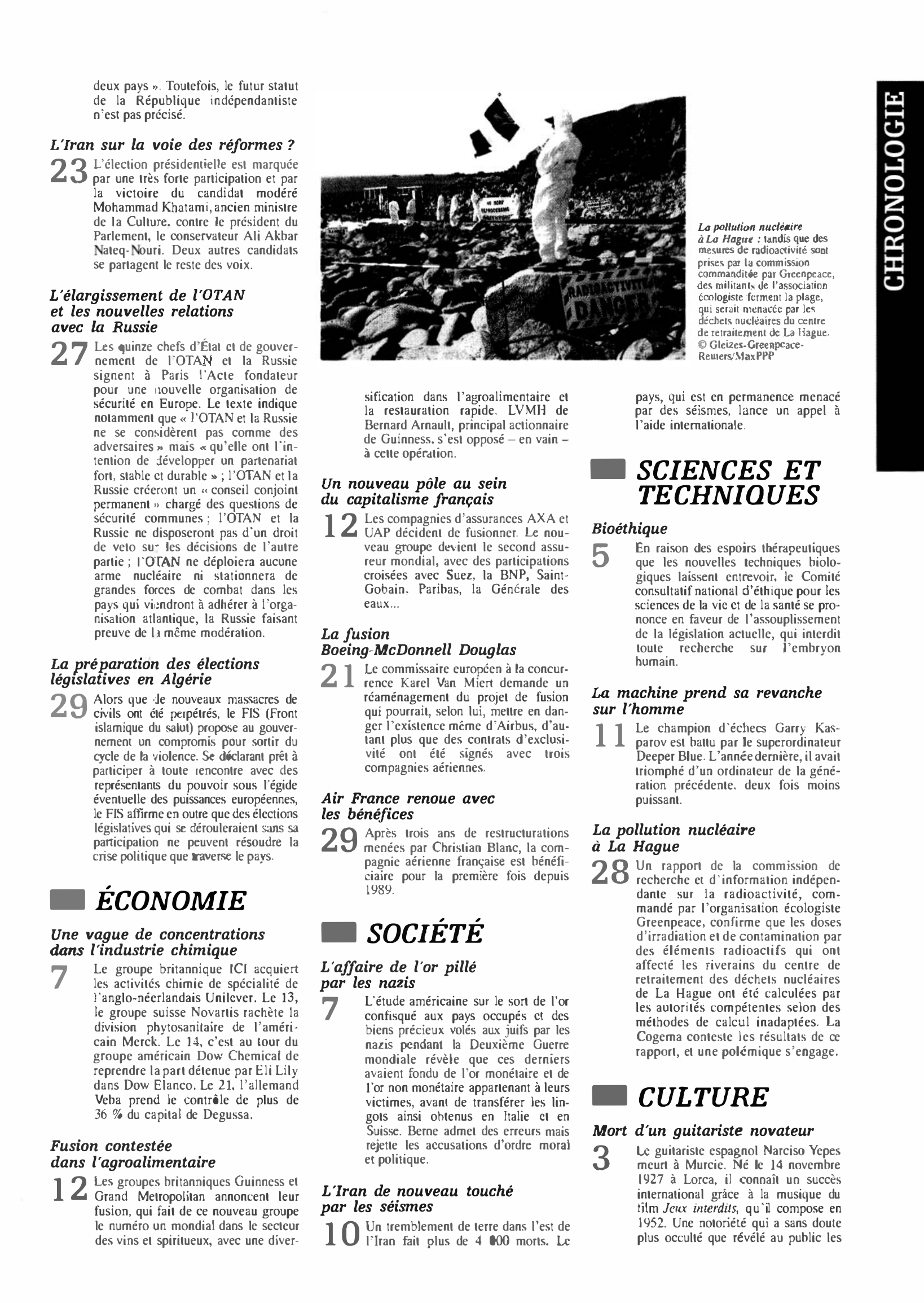 Prévisualisation du document mai 1997 dans le monde (histoire chronologique)