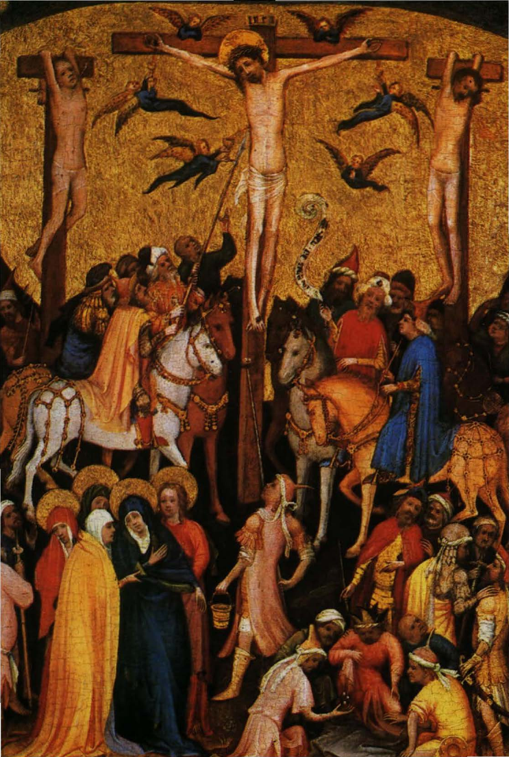 Prévisualisation du document MAÎTRE DE LA SAINTE VÉRONIQUE:
Petite Crucifixion (analyse du tableau).