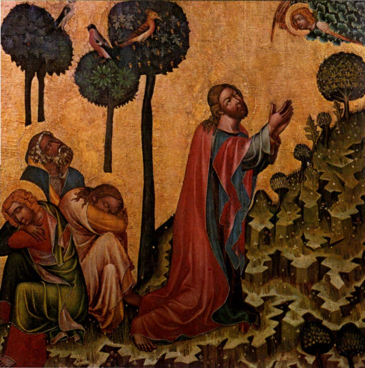 Prévisualisation du document MAÎTRE DU
CYCIE DE VYSSI BROD:
Le Christ au
mont des Oliviers (analyse du tableau).