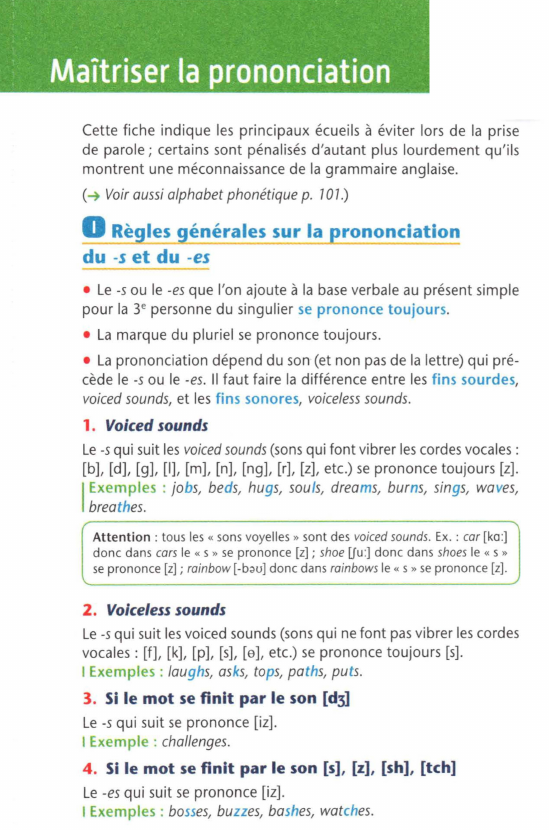 Prévisualisation du document Maîtriser la prononciation (Anglais)