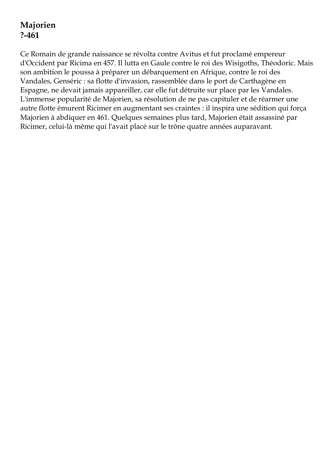 Prévisualisation du document Majorien?