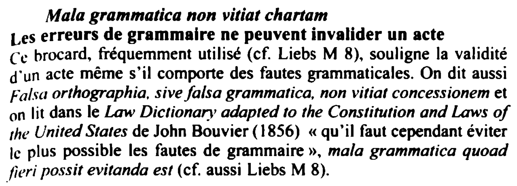 Prévisualisation du document Mala grammatica non vitiat chartam