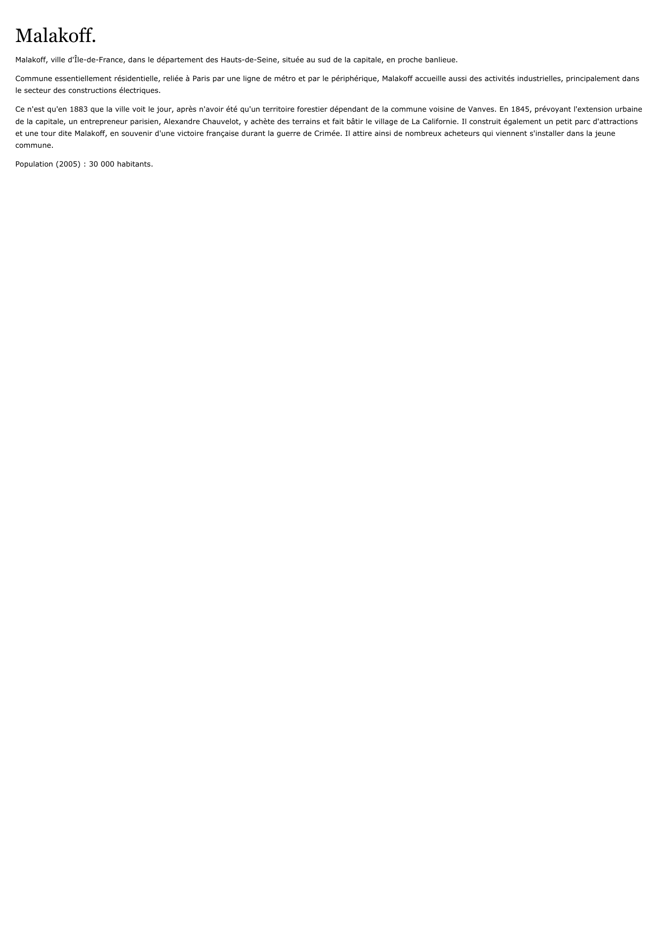 Prévisualisation du document Malakoff.