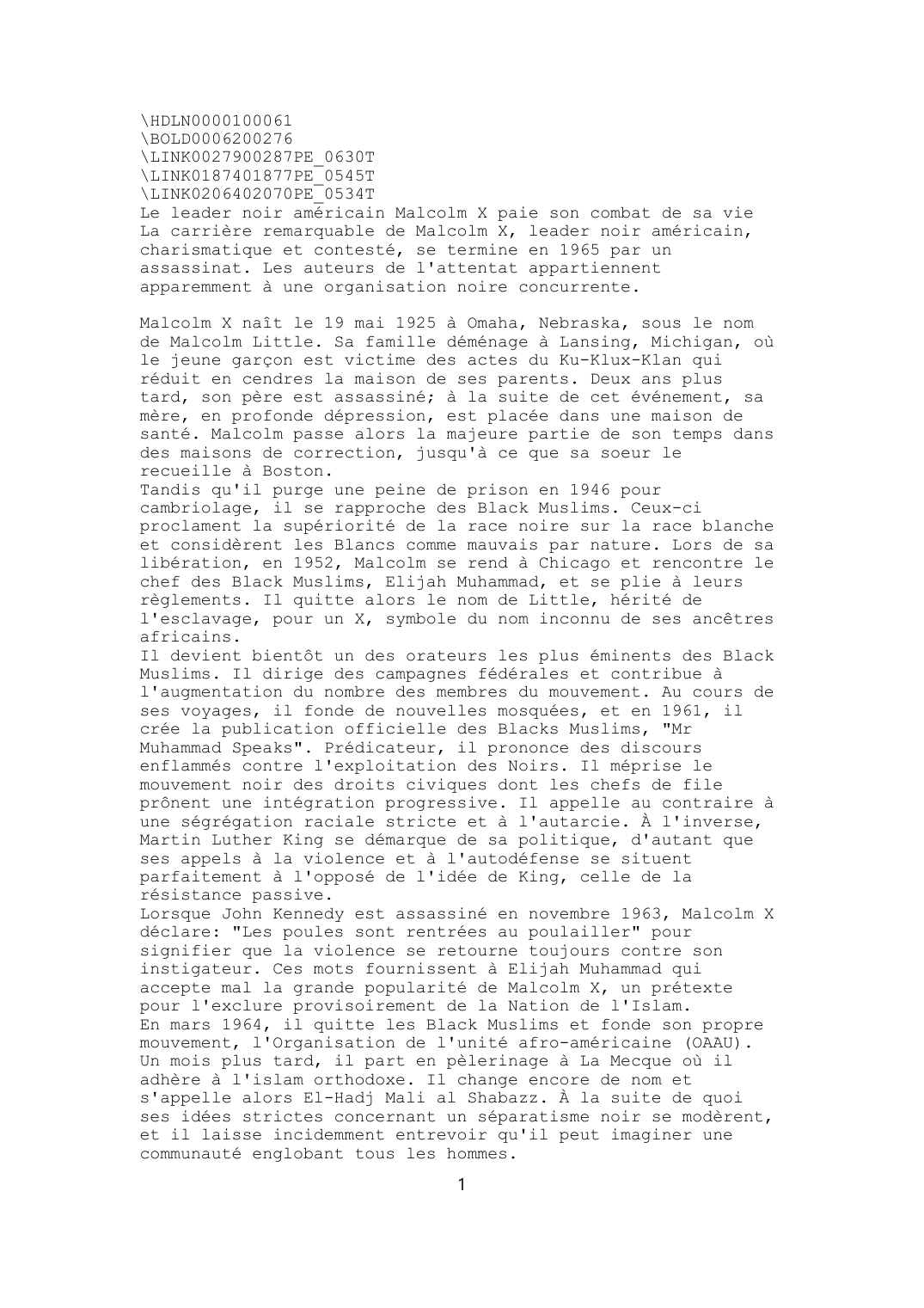 Prévisualisation du document Malcolm X