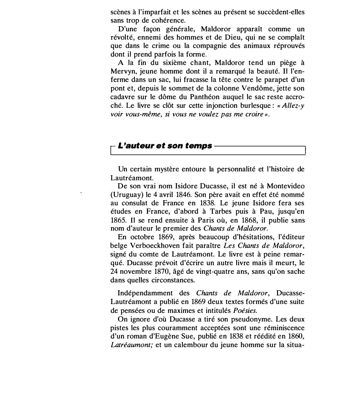 Prévisualisation du document MALDOROR (analyse du personnage)