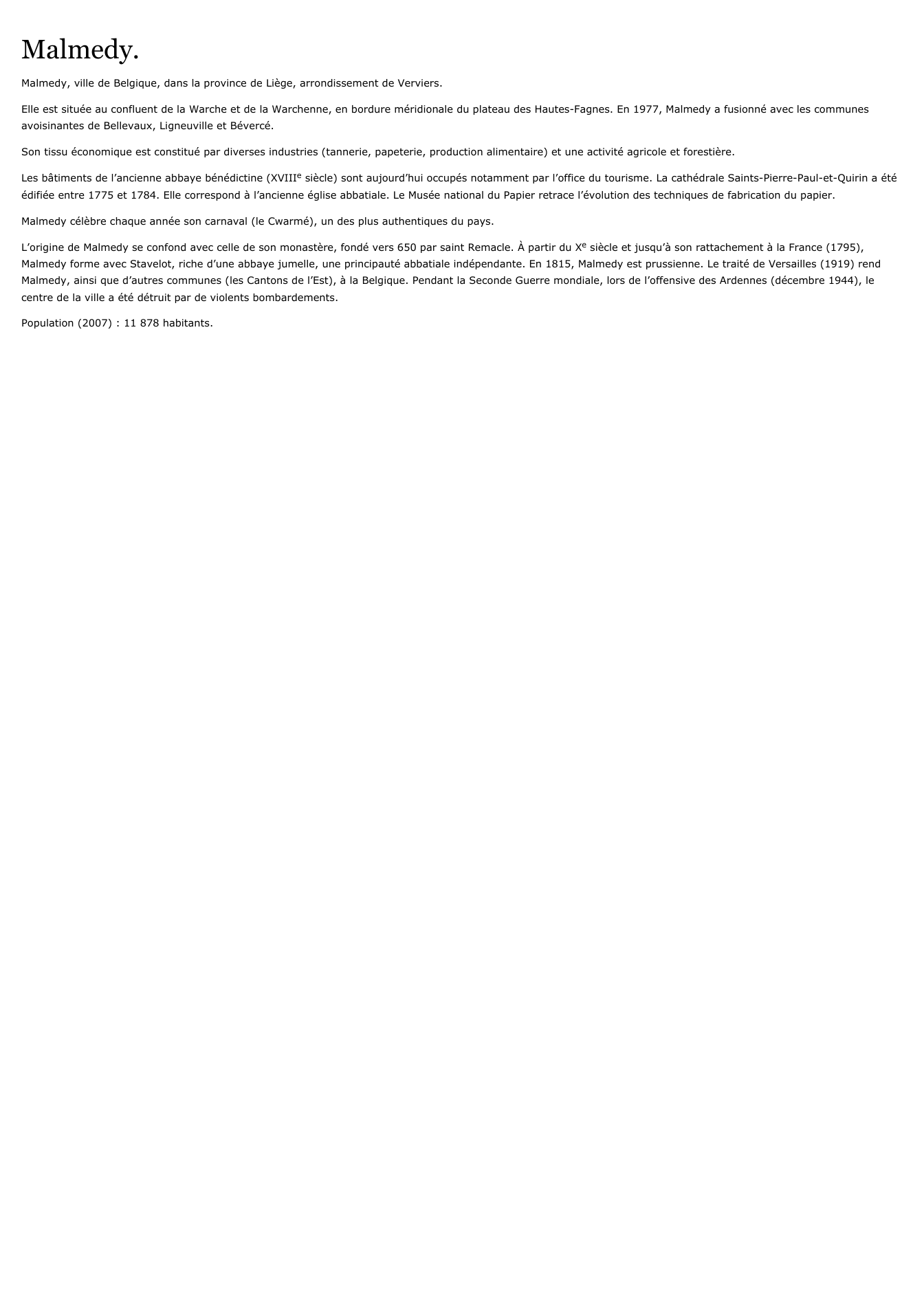 Prévisualisation du document Malmedy.