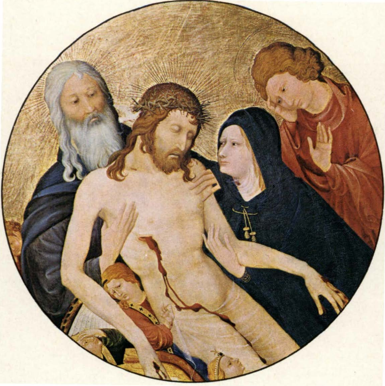 Prévisualisation du document MALOUEL
Jean:
Grande Pietà
ronde (analyse du tableau).