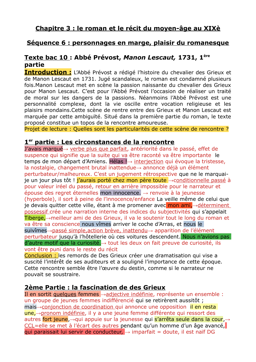 Prévisualisation du document Manon lescaut