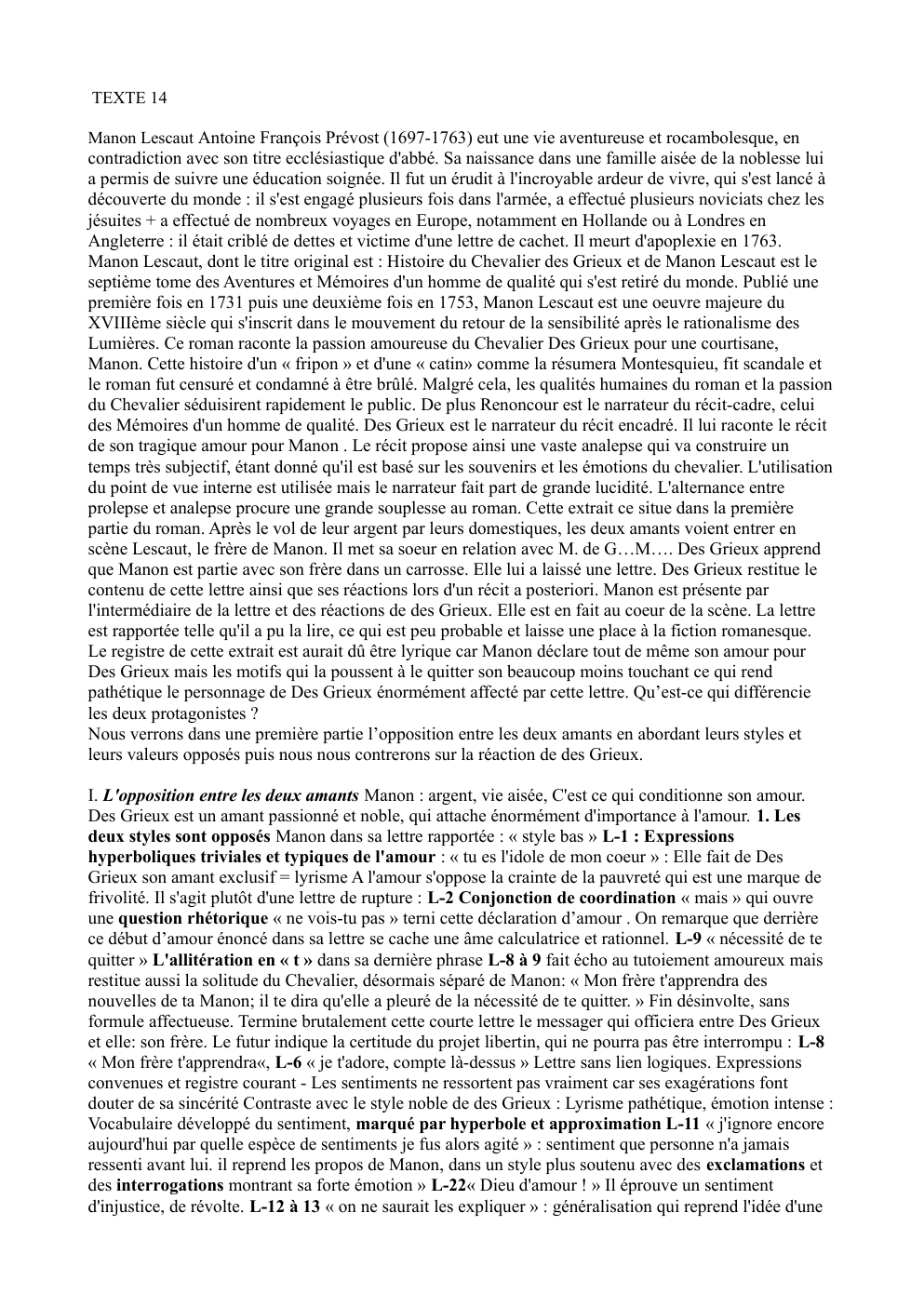Prévisualisation du document Manon Lescaut Antoine François Prévost: Histoire du Chevalier des Grieux et de Manon Lescaut