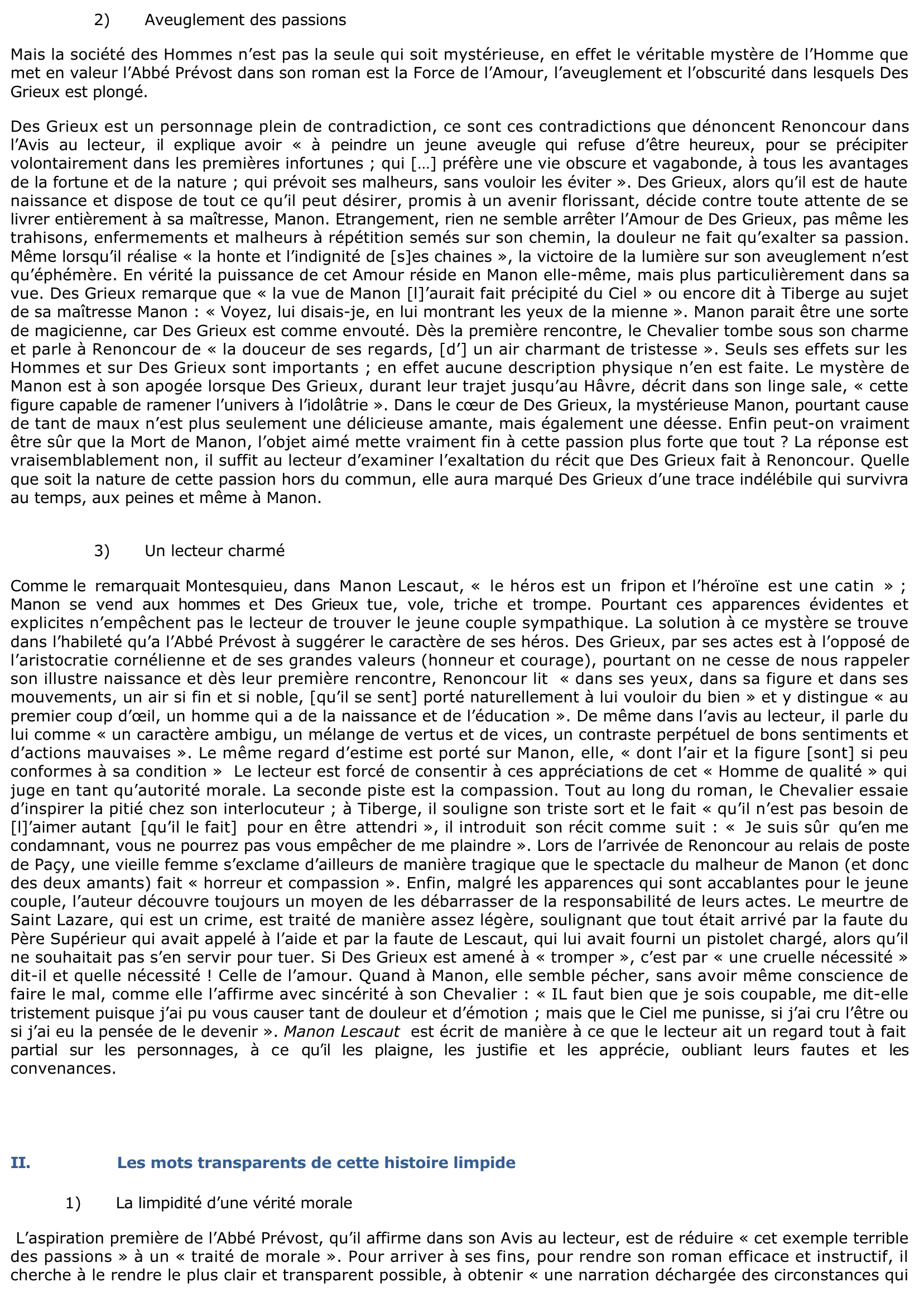 dissertation sur manon lescaut pdf