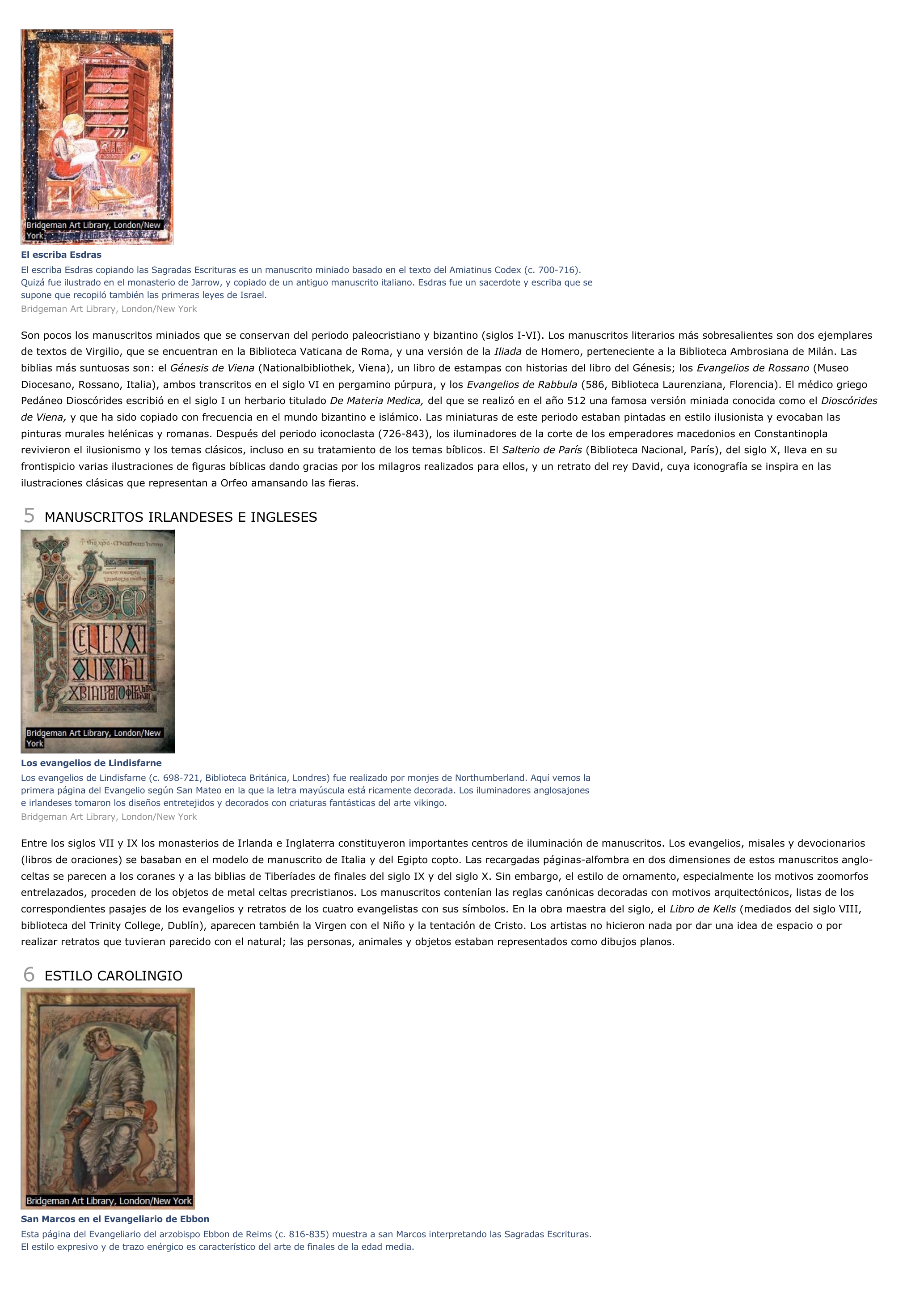 Prévisualisation du document Manuscritos miniados - artes.