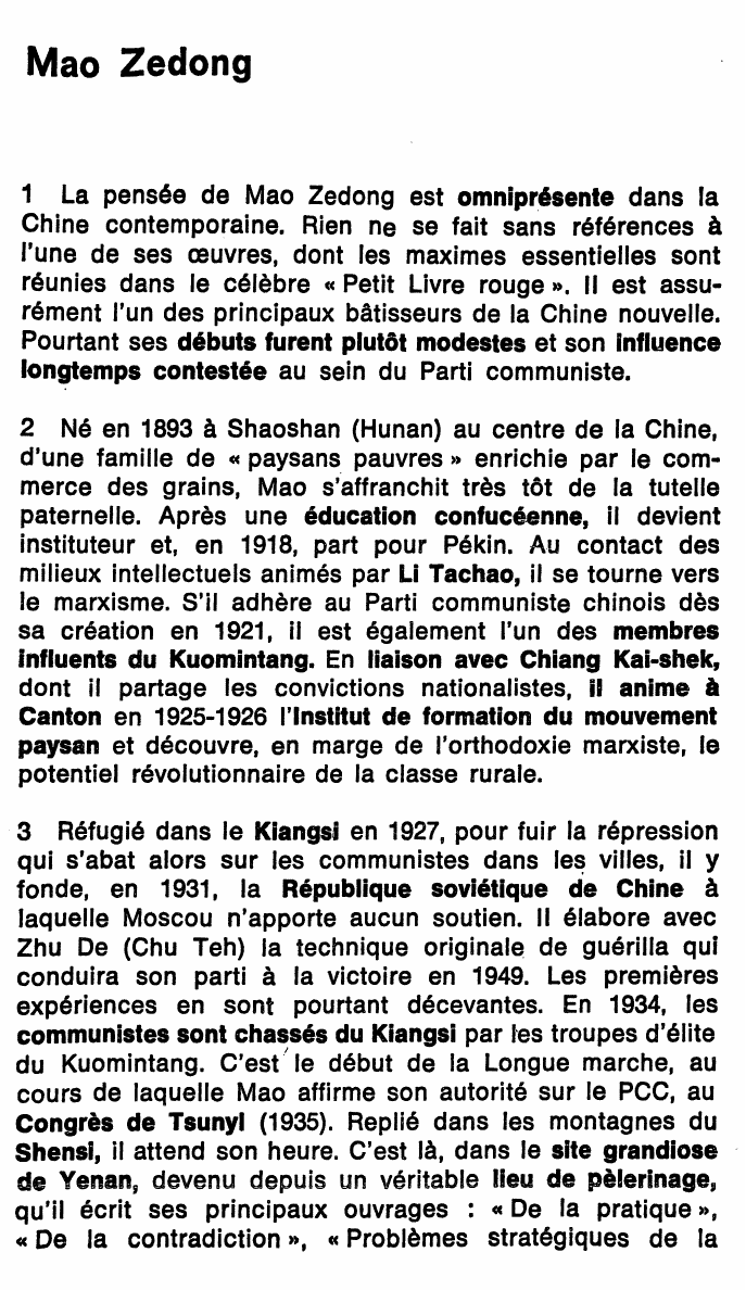 Prévisualisation du document Mao Zedong.