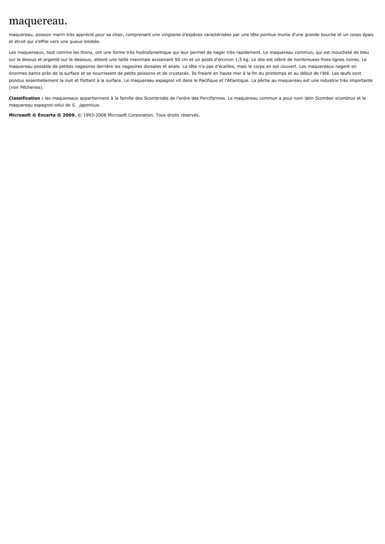 Prévisualisation du document maquereau.