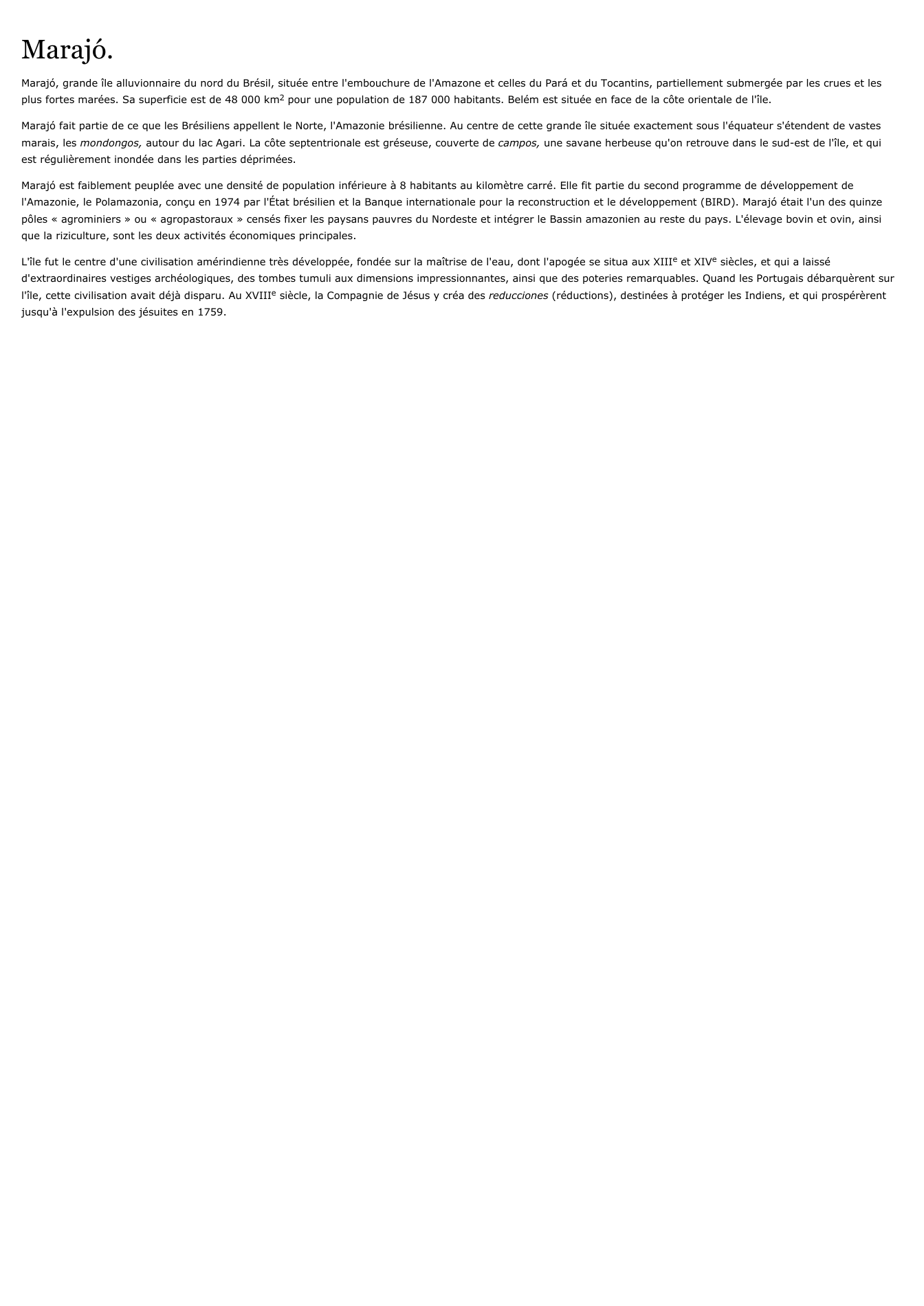 Prévisualisation du document Marajó.