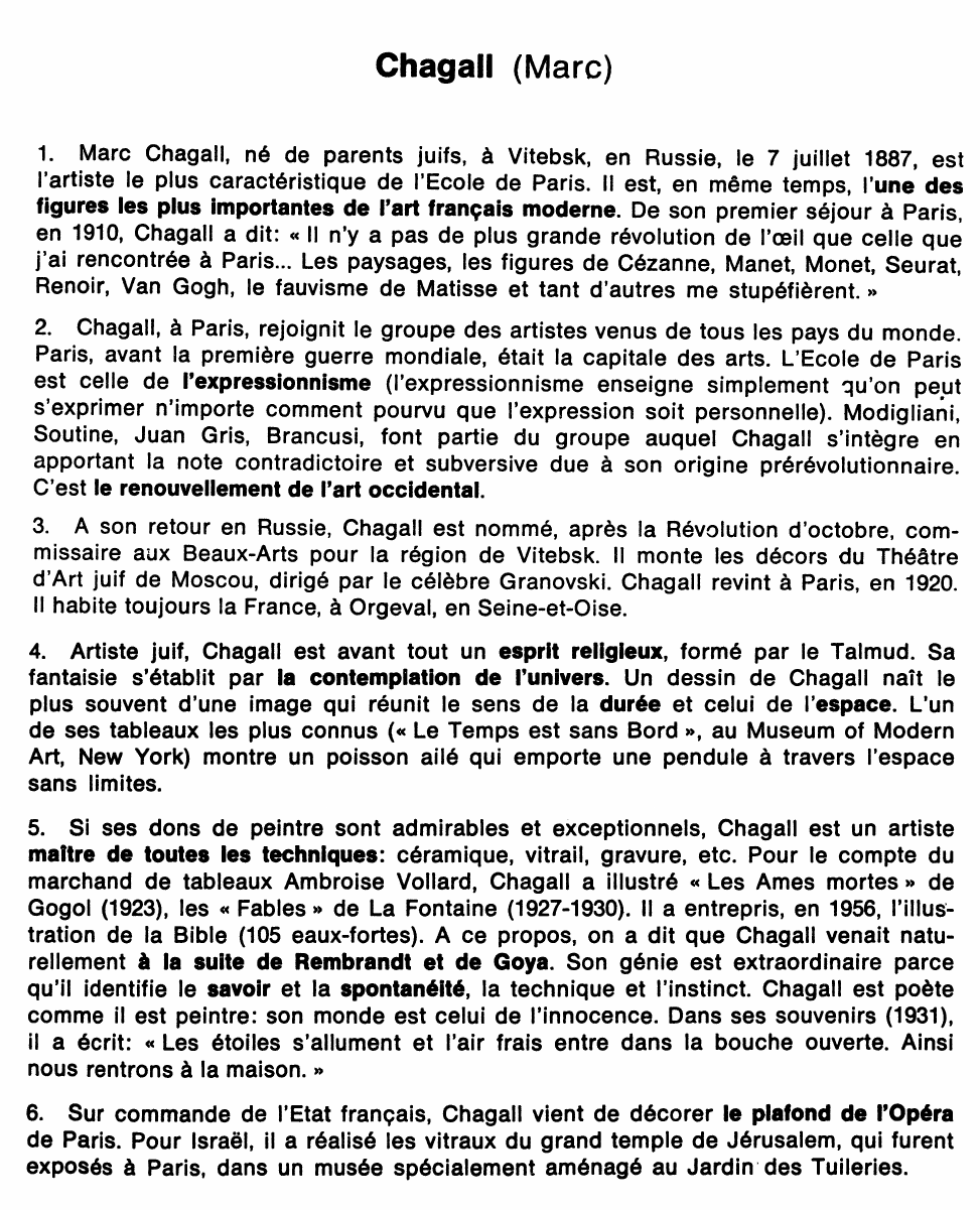 Prévisualisation du document Marc Chagall