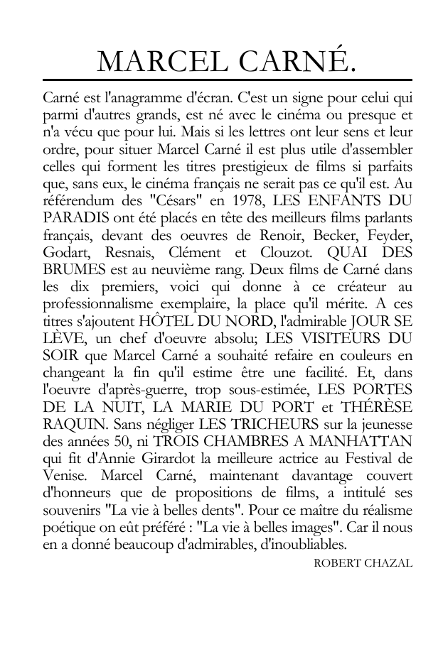 Prévisualisation du document Marcel Carné