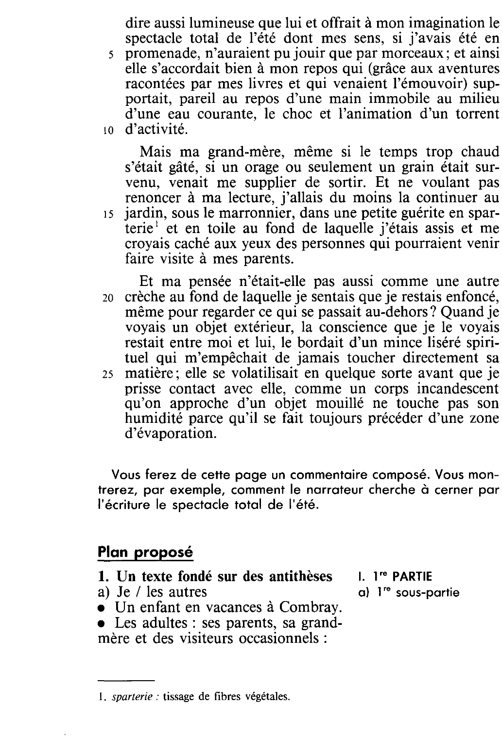 Prévisualisation du document Marcel PROUST : À LA RECHERCHE DU TEMPS PERDU - Du côté de chez Swann, 1er partie.