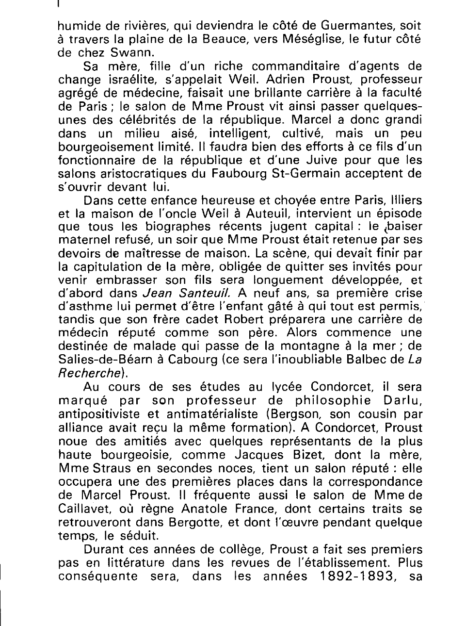 Prévisualisation du document Marcel Proust jusqu'à ''La Recherche du temps perdu''