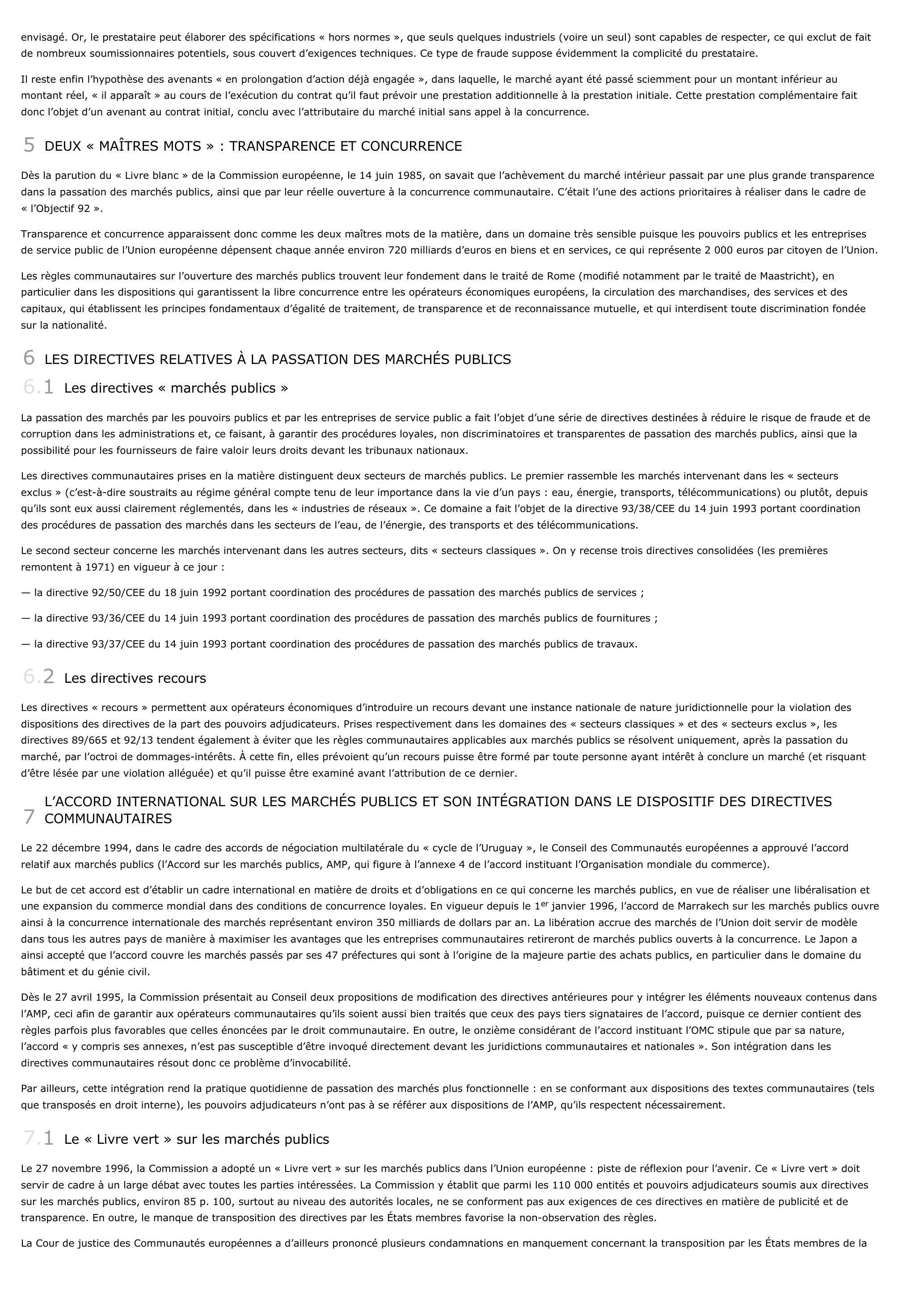 Prévisualisation du document marchés publics (cours de droit public).