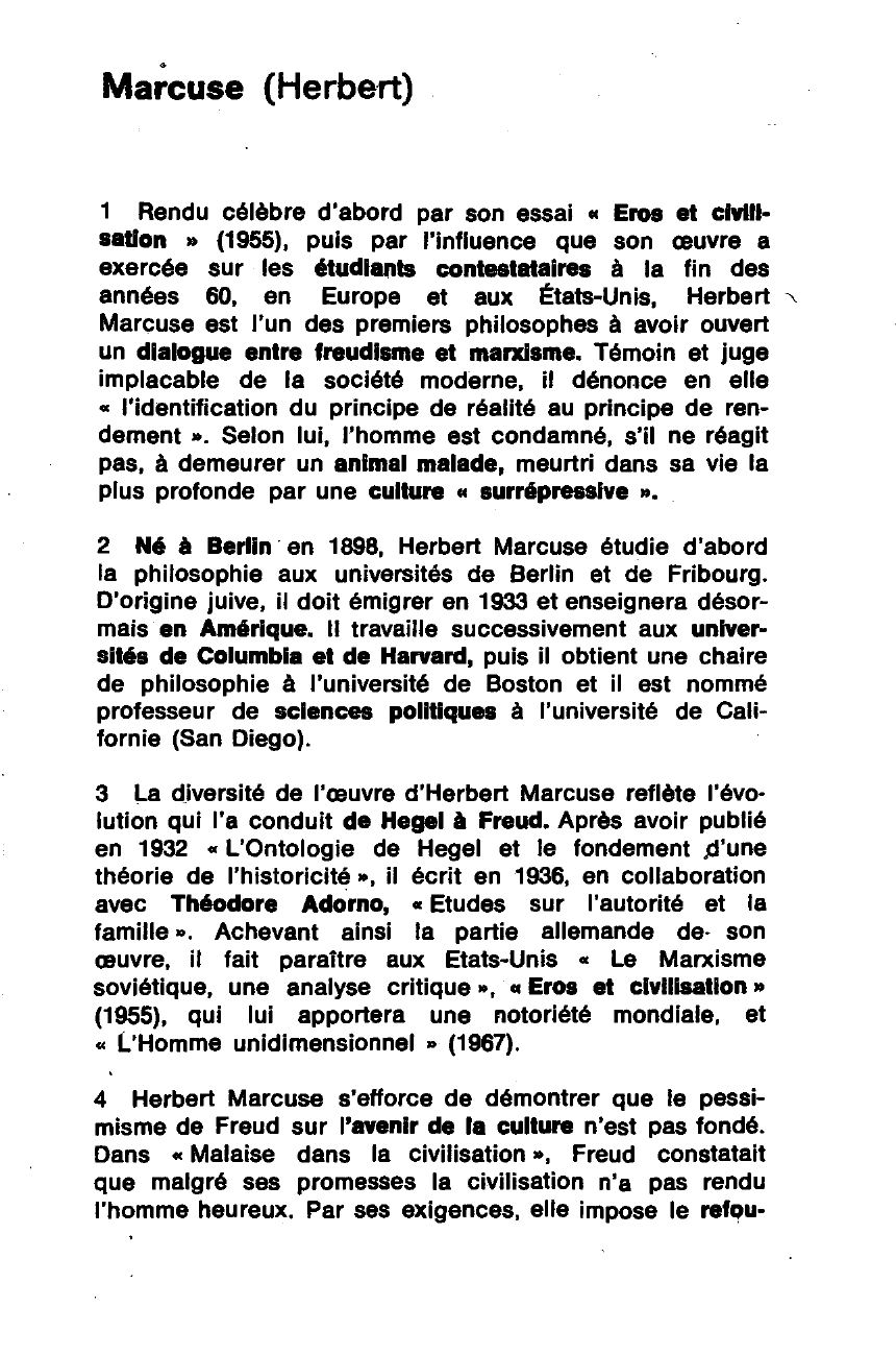 Prévisualisation du document Marcuse (Herbert)