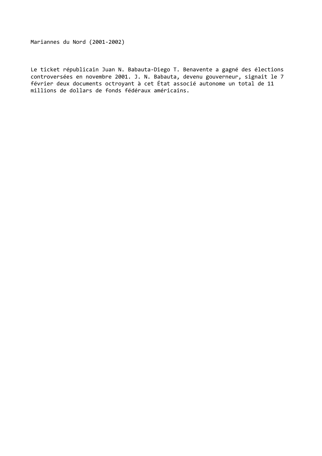 Prévisualisation du document Mariannes du Nord (2001-2002)