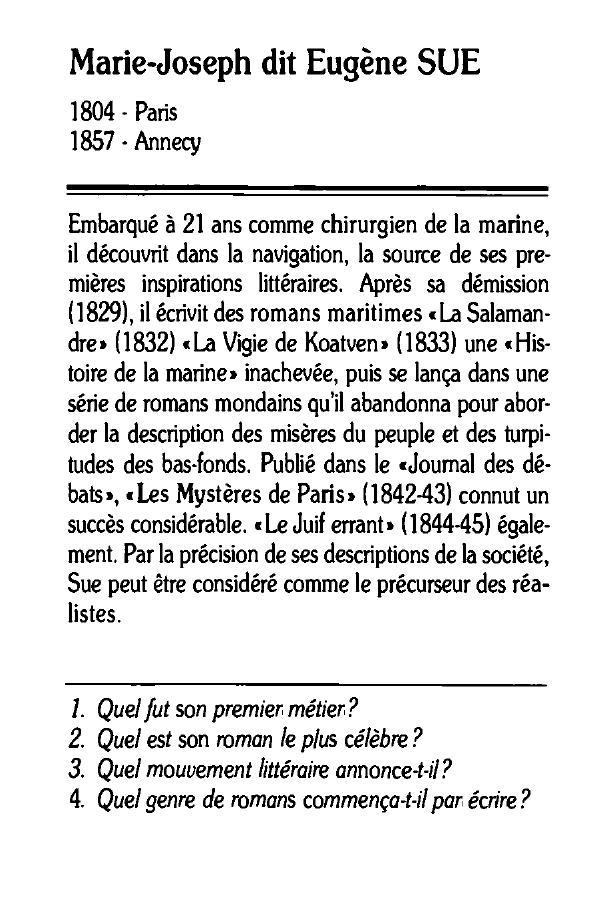 Prévisualisation du document Marie-Joseph dit Eugène SUE