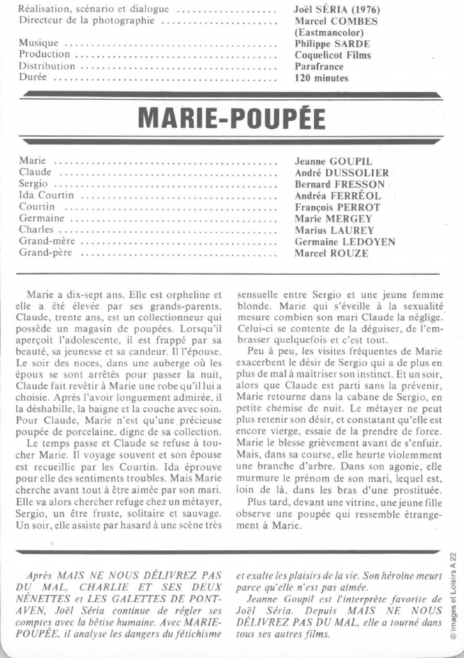Prévisualisation du document MARIE-POUPÉE