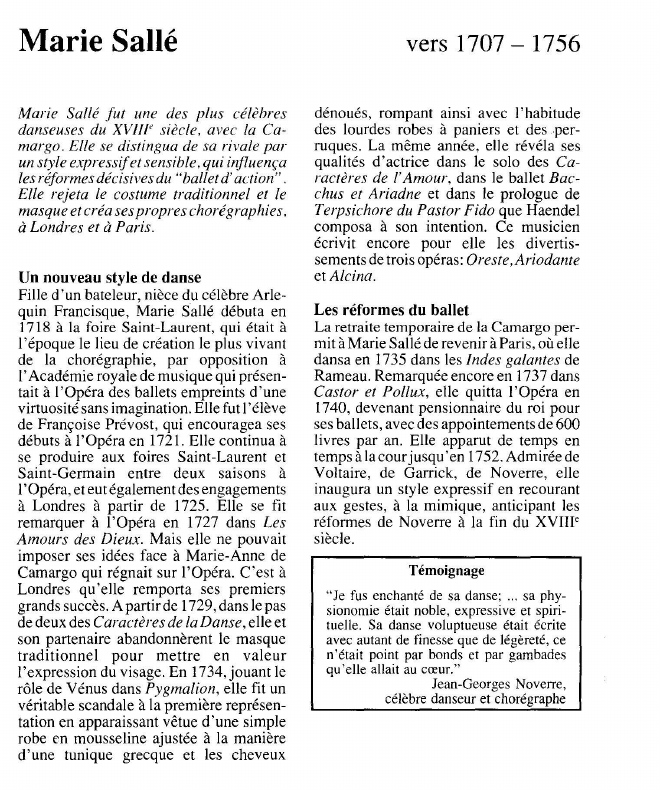 Prévisualisation du document Marie Sallé.