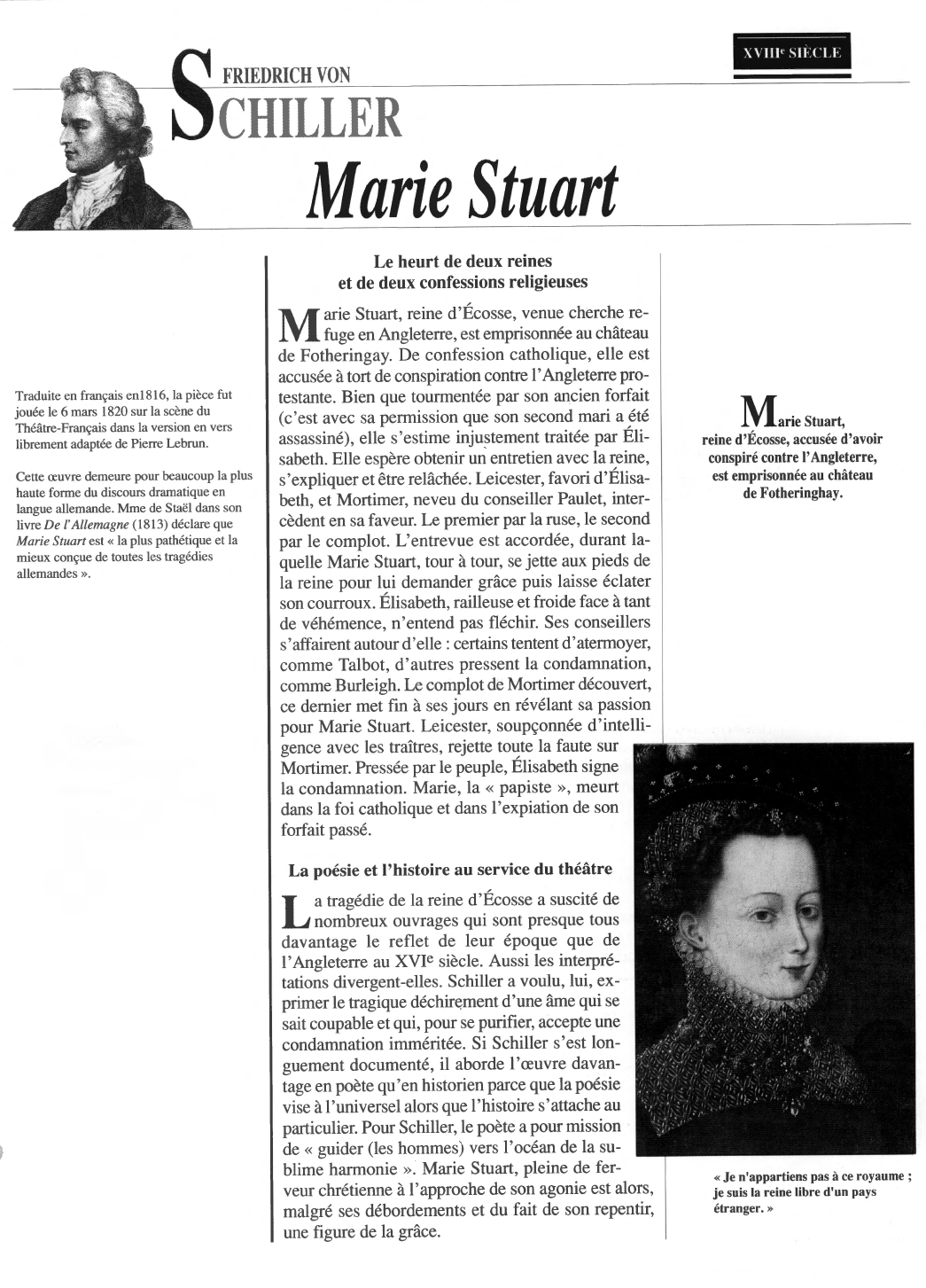 Prévisualisation du document Marie Stuart