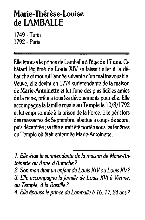 Prévisualisation du document Marie-Thérèse-Louise de LAMBALLE