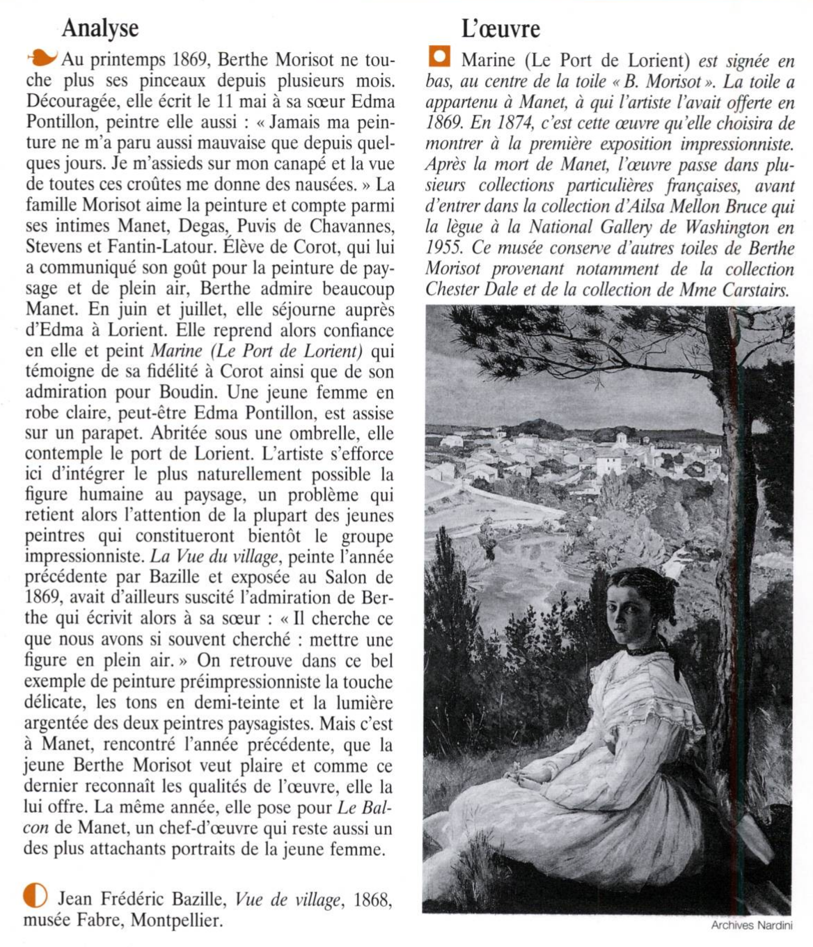 Prévisualisation du document MARINE (LE PORT DE LORIENT) de Berthe MORISOT
