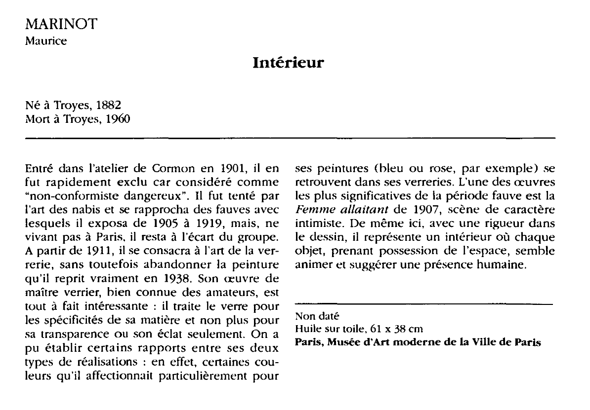 Prévisualisation du document MARINOT Maurice : Intérieur