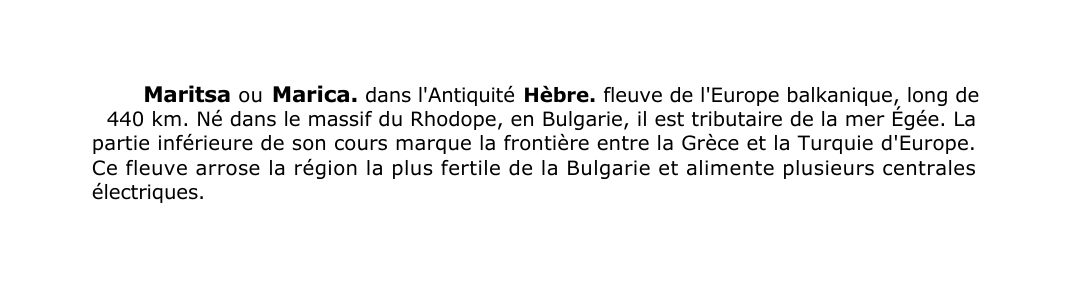 Prévisualisation du document Maritsa ou Marica.