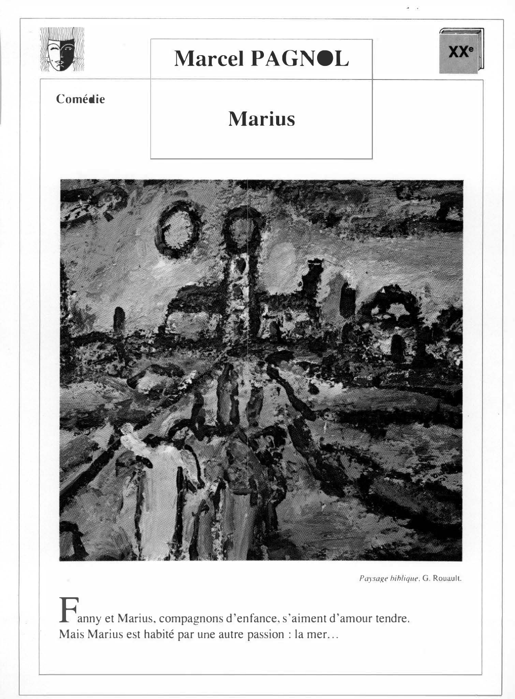 Prévisualisation du document MARIUS de Marcel Pagnol (résumé)