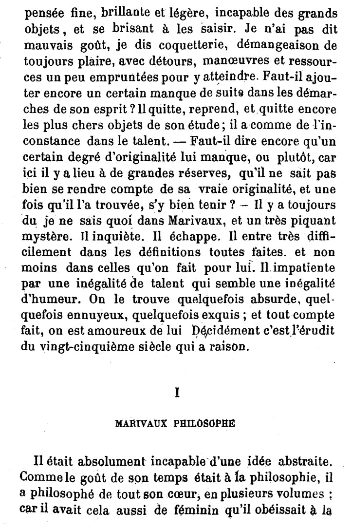 Prévisualisation du document MARIVAUX : Le romancier et le philosophe