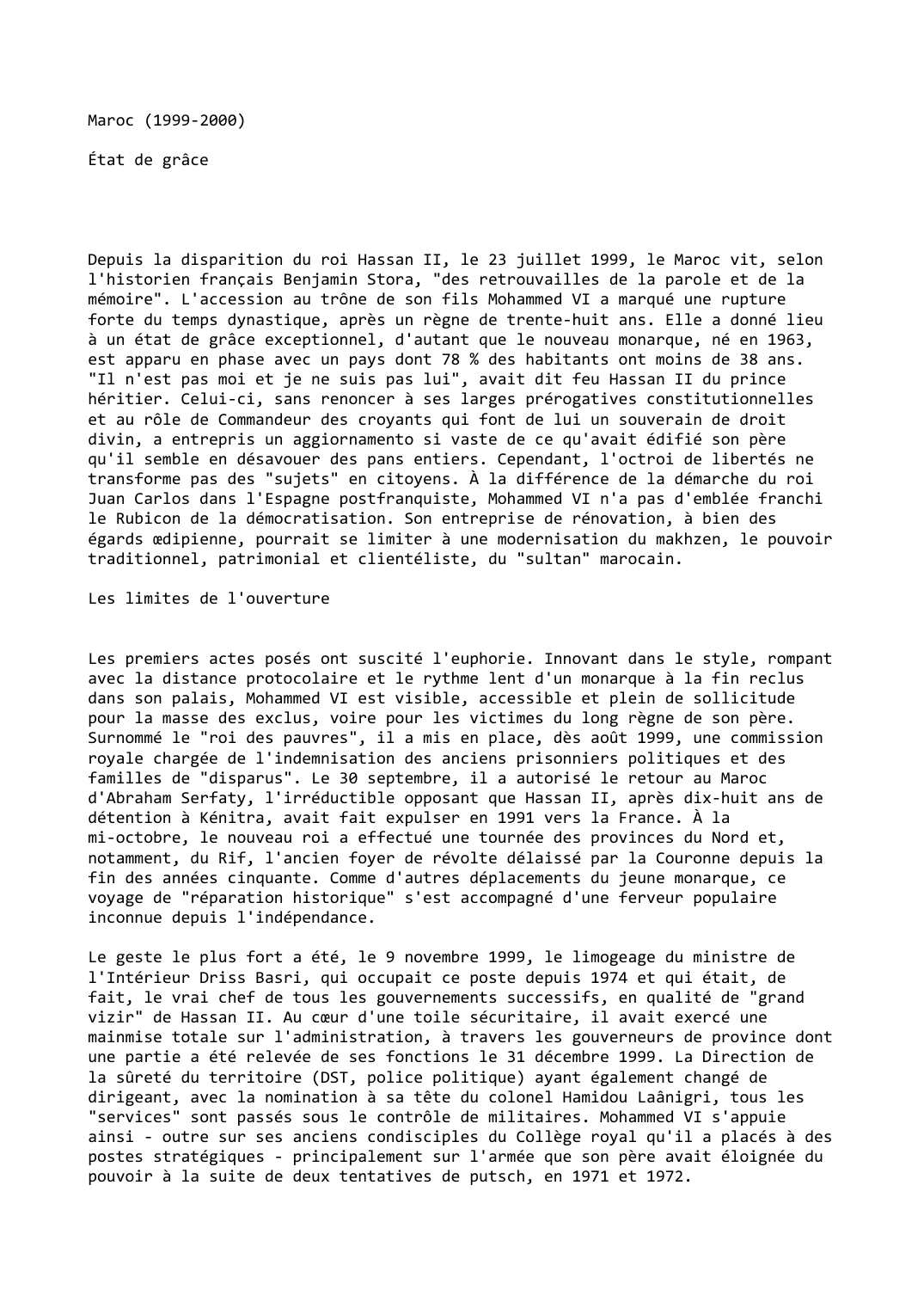 Prévisualisation du document Maroc (1999-2000)