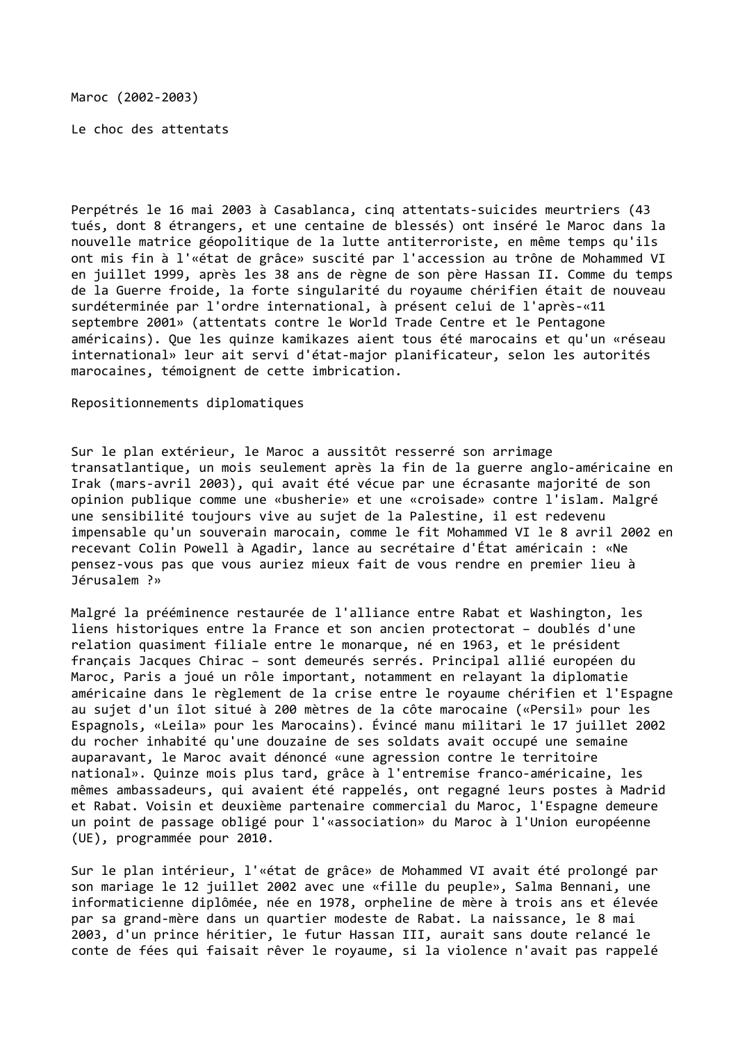 Prévisualisation du document Maroc (2002-2003)