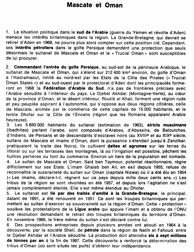 Prévisualisation du document Mascate et Oman