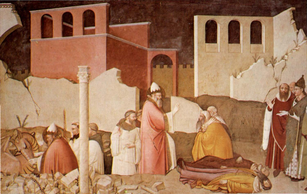 Prévisualisation du document MASO DI BANCO:
Saint Sylvestre
ressuscite deux mages (analyse).
