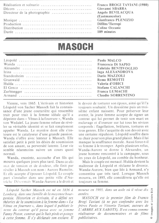 Prévisualisation du document MASOCH